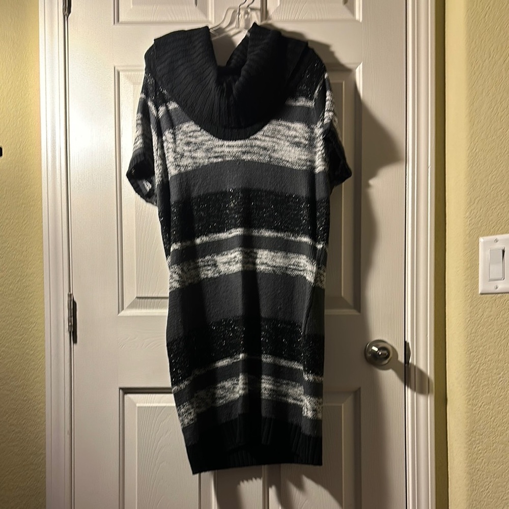 Chic Striped Sweater Dress